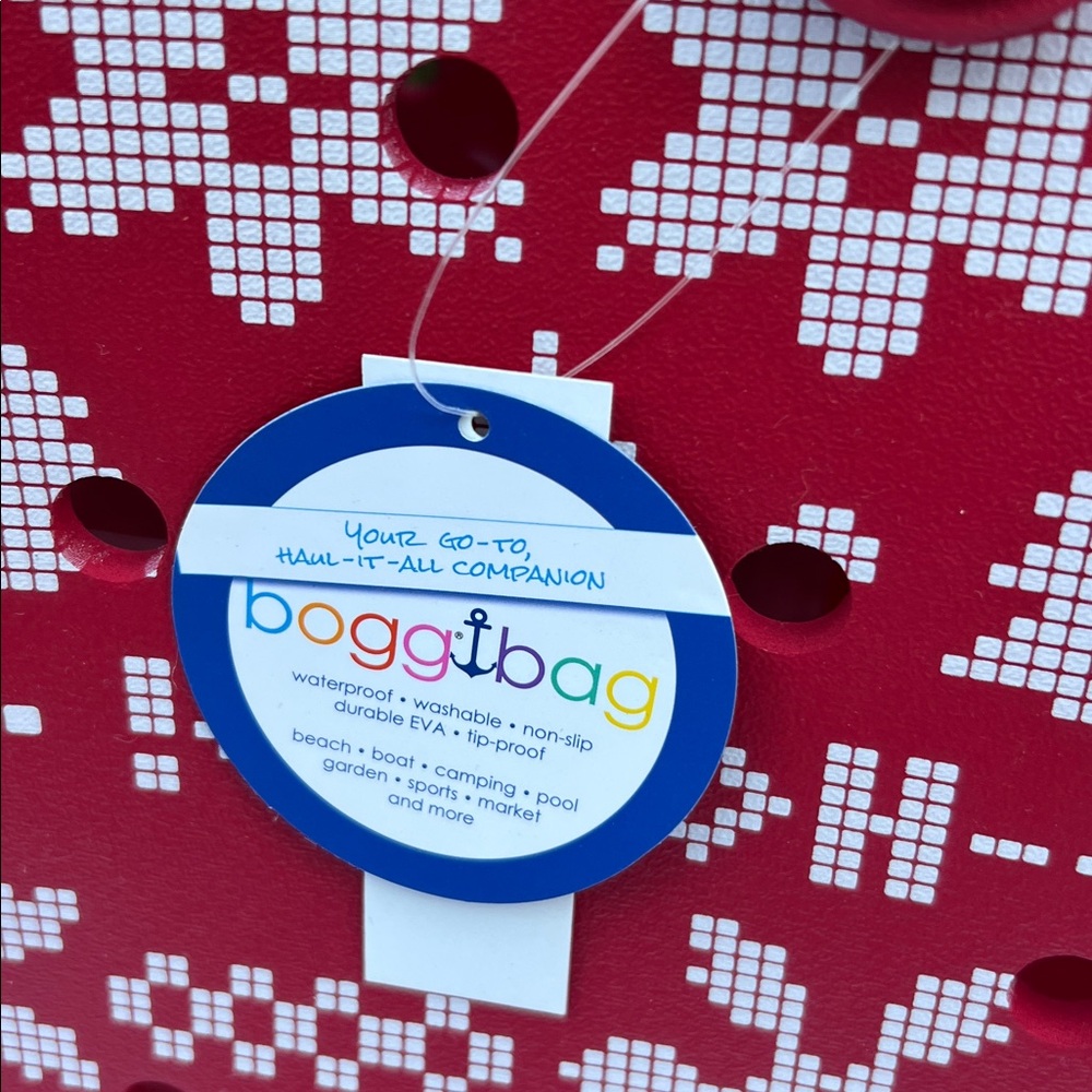 BOGG BAG Red Tote with White Pattern - Picture 7 of 16